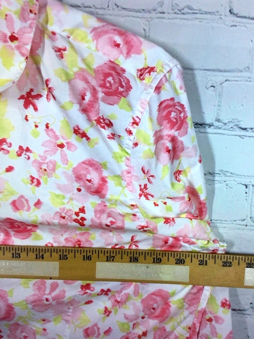 Brooks Brothers White Pink Floral Button-Up Blouse - Picture 4 of 7